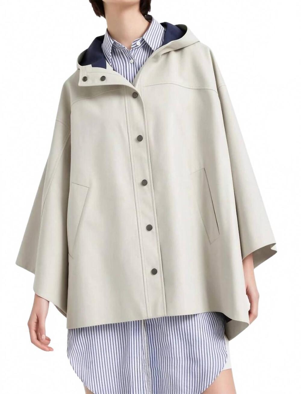NEW BRUNELLO CUCINELLI cape-sleeves jacket in light beige